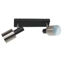 anne light & home Plafondarmatuur FJORGARD 2-vlams E27 IP20, zwart dimbaar