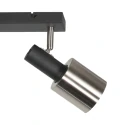 anne light & home Plafondarmatuur FJORGARD 2-vlams E27 IP20, zwart dimbaar
