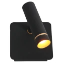 Mexlite wall luminaire LUMO 1 flame IP20, black dimmable