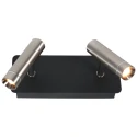 Mexlite wall luminaire LUMO 2 flames IP20, steel dimmable