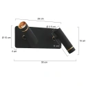 Mexlite wall luminaire LUMO IP20, dimmable