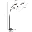 Mexlite Staande lamp PENTRA E14 IP20, dimbaar