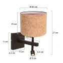 Steinhauer wall luminaire STANG E27 IP20, dimmable
