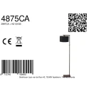 Steinhauer floor lamp STANG E27 IP20, dimmable