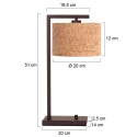 Steinhauer Tafelarmatuur STANG E27 IP20, dimbaar
