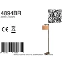Steinhauer floor lamp STANG E27 IP20, dimmable