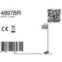 Steinhauer floor lamp STANG E27 IP20, dimmable