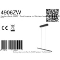Steinhauer Plafondarmatuur BANDE 3-vlams IP20, zwart dimbaar