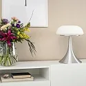 Steinhauer Steinhauer Table lamp ANCILLA, 1 flame, glass, steel