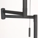 Mexlite Staande lamp BELLA 1-vlams E27 IP20, zwart dimbaar