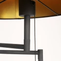 Mexlite Staande lamp BELLA 1-vlams E27 IP20, zwart dimbaar