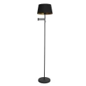Mexlite Staande lamp BELLA 1-vlams E27 IP20, zwart dimbaar
