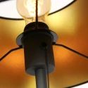 Mexlite Staande lamp BELLA 1-vlams E27 IP20, zwart dimbaar