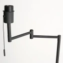 Mexlite Staande lamp BELLA 1-vlams E27 IP20, zwart dimbaar