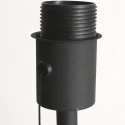 Mexlite Staande lamp BELLA 1-vlams E27 IP20, zwart dimbaar