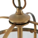 Steinhauer Pendelarmatuur PIMPERNEL 2-vlams E14 IP20, brons, transparant dimbaar