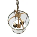 Steinhauer Pendelarmatuur PIMPERNEL 2-vlams E14 IP20, brons, transparant dimbaar