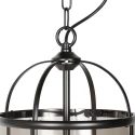 Steinhauer Pendelarmatuur PIMPERNEL 2-vlams E14 IP20, zwart dimbaar