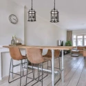 Steinhauer Pendelarmatuur PIMPERNEL 2-vlams E14 IP20, zwart dimbaar