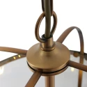 Steinhauer Pendelarmatuur PIMPERNEL 4-vlams E14 IP20, brons, transparant dimbaar