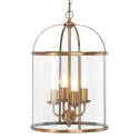 Steinhauer Pendelarmatuur PIMPERNEL 4-vlams E14 IP20, brons, transparant dimbaar