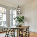 Steinhauer Pendelarmatuur PIMPERNEL 4-vlams E14 IP20, zwart dimbaar