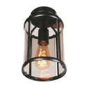 Steinhauer ceiling luminaire PIMPERNEL E27 IP20, black dimmable