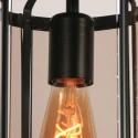 Steinhauer ceiling luminaire PIMPERNEL E27 IP20, black dimmable