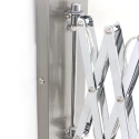 Wandarmatuur SPRING lang, met schakelaar, met stekker, instelbaar E27 IP20, zwart mat dimbaar