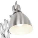 Wandarmatuur SPRING lang, met schakelaar, met stekker, instelbaar E27 IP20, zwart mat dimbaar
