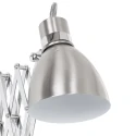 Wandarmatuur SPRING lang, met schakelaar, met stekker, instelbaar E27 IP20, zwart mat dimbaar