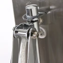 Wandarmatuur SPRING lang, met schakelaar, met stekker, instelbaar E27 IP20, zwart mat dimbaar