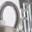 Wandarmatuur SPRING lang, met schakelaar, met stekker, instelbaar E27 IP20, zwart mat dimbaar