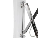 Steinhauer Wandarmatuur SPRING lang, met schakelaar, met stekker, instelbaar E27 IP20, wit mat dimbaar
