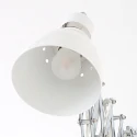 Steinhauer Wandarmatuur SPRING lang, met schakelaar, met stekker, instelbaar E27 IP20, wit mat dimbaar