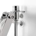 Steinhauer Wandarmatuur SPRING lang, met schakelaar, met stekker, instelbaar E27 IP20, wit mat dimbaar