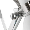 Steinhauer Wandarmatuur SPRING lang, met schakelaar, met stekker, instelbaar E27 IP20, wit mat dimbaar