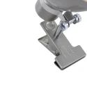 Steinhauer Klemarmatuur SPRING met schakelaar, met stekker, instelbaar E27 IP20, staal geborsteld 