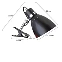 Steinhauer Steinhauer Spot SPRING zum Klemmen, 1 flame, metal, black