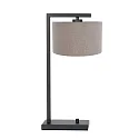 table lamp STANG down, with switch, with shade, with plug E27 IP20, black matt dimmable