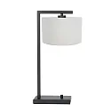 table lamp STANG down, with switch, with shade, with plug E27 IP20, black matt dimmable