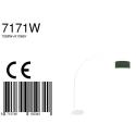 Steinhauer Staande lamp SPARKLED LIGHT cilindrisch, met schakelaar, met lampenkap, met stekker, instelbaar E27 IP20, wit mat 