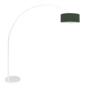 Steinhauer Staande lamp SPARKLED LIGHT cilindrisch, met schakelaar, met lampenkap, met stekker, instelbaar E27 IP20, wit mat 