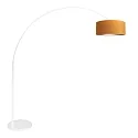 floor lamp SPARKLED LIGHT cylindrical, with switch, with shade, with plug, adjustable E27 IP20, white matt 