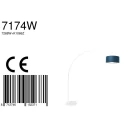 Steinhauer Staande lamp SPARKLED LIGHT cilindrisch, met schakelaar, met lampenkap, met stekker, instelbaar E27 IP20, wit mat 