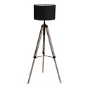 Mexlite floor lamp TRIEK 1 flame, with switch, with shade E27 IP20, wood, antique 