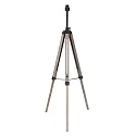 floor lamp TRIEK 1 flame, with switch, with shade E27 IP20, wood, antique 