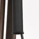 Mexlite floor lamp TRIEK 1 flame, with switch, with shade E27 IP20, wood, antique 