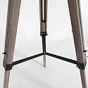 Mexlite floor lamp TRIEK 1 flame, with switch, with shade E27 IP20, wood, antique 