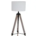 Mexlite floor lamp TRIEK 1 flame, with switch, with shade E27 IP20, wood, antique 